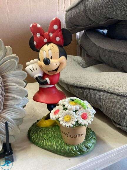 (13) New- Assorted Disney Green Gard Statue and Round Plastic stepping stone (some have scratches and 1 has damage see photos) - Roller Auctions