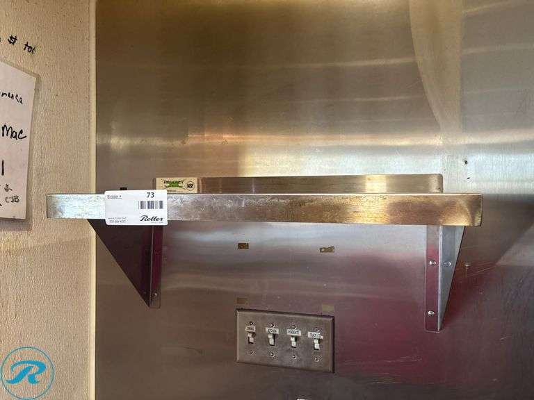 (3) Regency Space Solutions Stainless Steel Shelves, Models 600WS1224, 600WS1236, 600WS1260