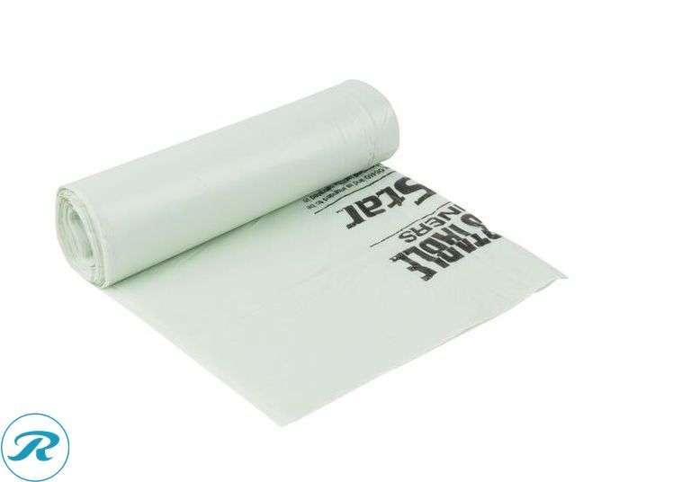 (3) BioStar BS45G 40-45 Gallon 1 Mil 40" X 46" Compostable Trash Can Liner - 100/Case - New - Roller Auctions