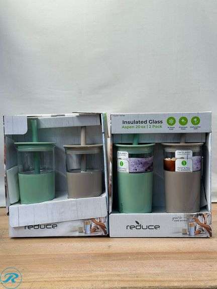 (5) Reduce: Insulated Glass Aspen 20oz Tumbler- New - Roller Auctions