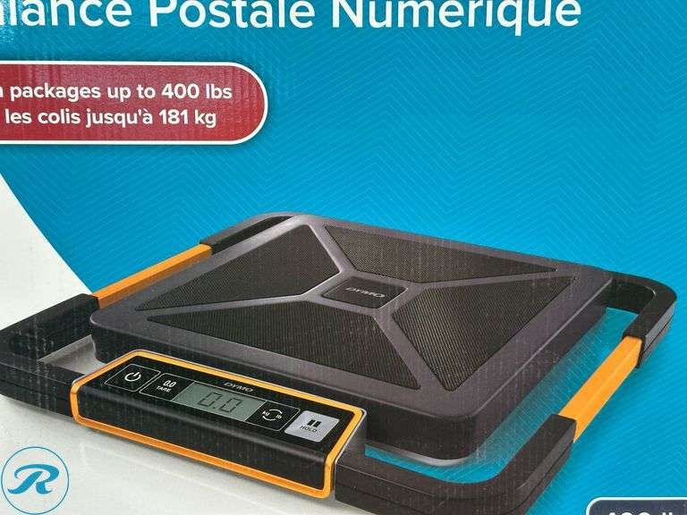 DYMO 400 lb Digital USB Shipping Scale, with Remote Display, Orange- New - Roller Auctions