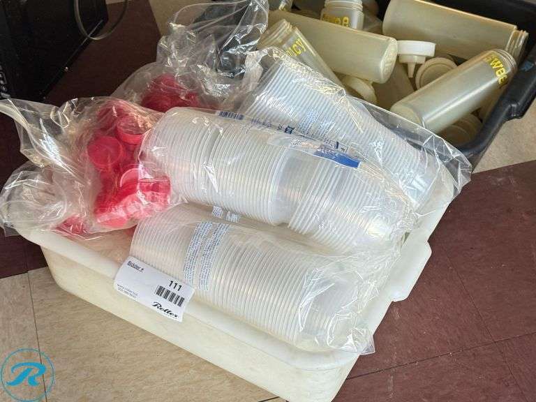 Plastic Cups and Condiment Squeeze Bottles - Roller Auctions