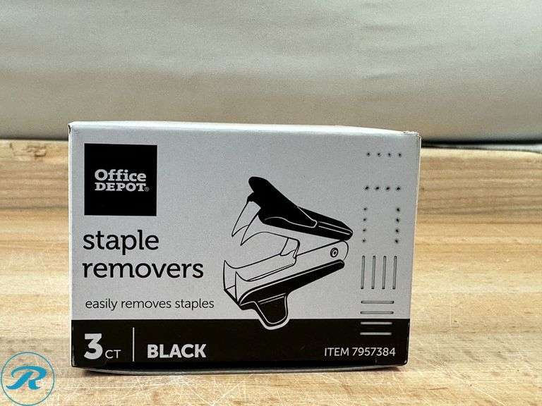 (23) Office Depot® Brand Staple Remover, Black, 3pk- New - Roller Auctions