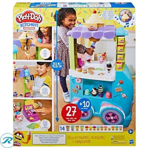 Play-Doh Kitchen Creations, Super Ultimate Ice Cream Truck Playset - Like New - Roller Auctions