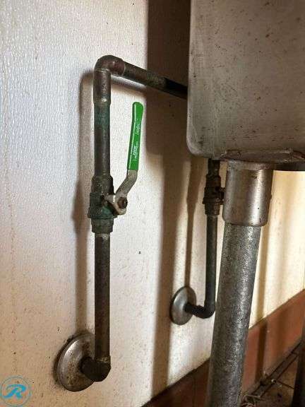 Stainless Steel Sink With Right Side Drain Board and Faucet, 30in W x 45in L - Roller Auctions