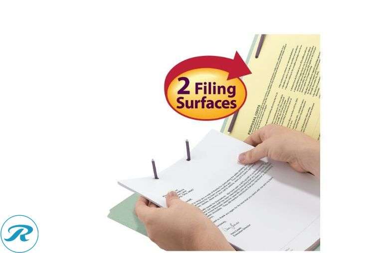(2) Smead® Pressboard Fastener Folders With SafeSHIELD® Fasteners, 2" Expansion, Legal Size, 100% Recycled, Gray/Green, Box Of 25- New - Roller Auctions