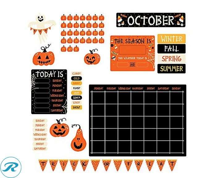 (9) Office Depot® Brand: 344-Piece Bulletin Board Kit, Seasonal Holidays- New - Roller Auctions