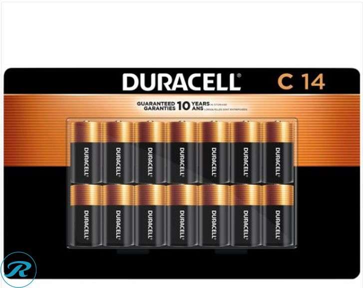 Duracell: Coppertop Alkaline C Batteries, 14 ct- New/ Open Box; (2)Duracell: Coppertop Alkaline 9 Volt Batteries, 8 ct- New/ Open Box - Roller Auctions