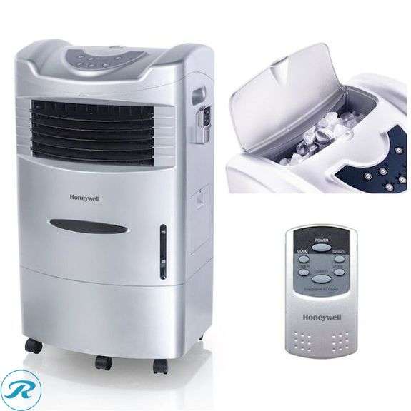 (1) New- Honeywell 722-CFM 4 -Speed Indoor Portable Evaporative Cooler for 440-sq ft (Motor Included)