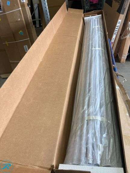 (1) New- Bali  Custom Classic Roman shade 75.5" x 96" Maze Color pattern (see photo for color and design) - Roller Auctions