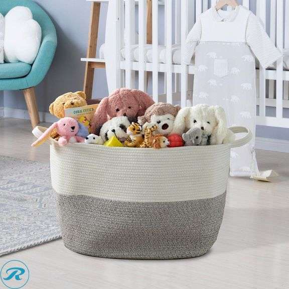 (3) Artesa Rope Basket - Like New - (2) Like New, (1) Used - Roller Auctions