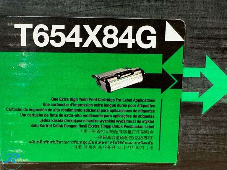 Lexmark™ T654X84G Remanufactured Black High Yield Return Program Toner Cartridge- Like New - Roller Auctions