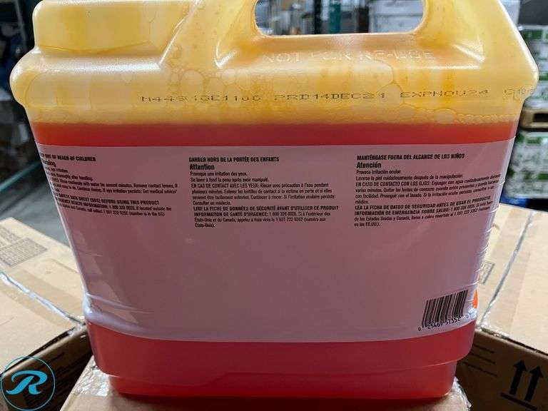 (4) EcoLab Oasis 137 Orange Force Multi-Surface Cleaner/Degreaser, Expired 11/2024 - New - Roller Auctions