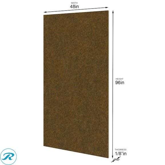 (50) Smooth Paintable Hard board Wall Panel 48" x 96" (32 Sq ft) - Roller Auctions