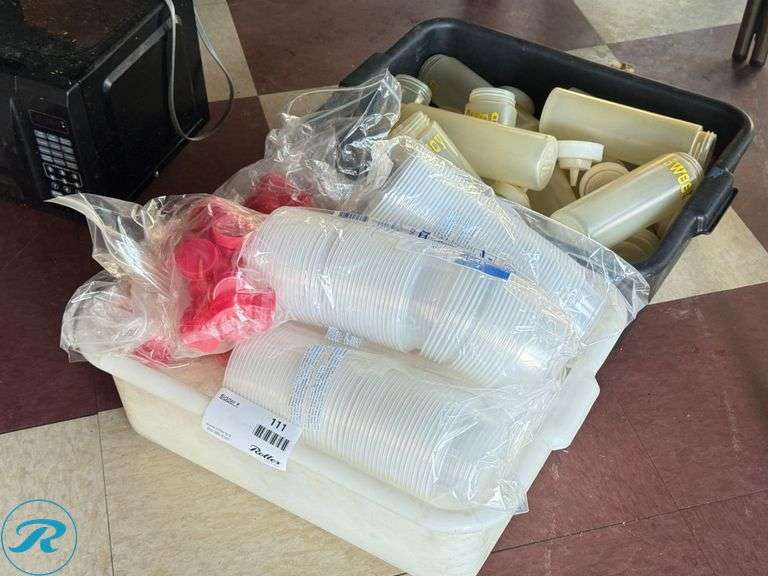 Plastic Cups and Condiment Squeeze Bottles - Roller Auctions