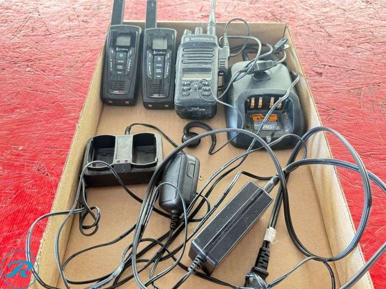 Motorola XPR 3500e Radio, Cobra Walkie-Talkies with Chargers and Accessories