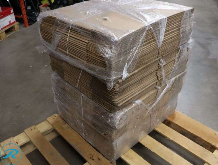 (4) Bundle of Cardboard Boxes 14x14x10 25 Pack (100 in total) - New/Minor Damage - Roller Auctions