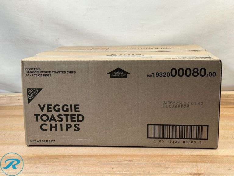 Nabisco® Wheat Thins Toasted Chips, Veggie Flavor, 1.7 Oz, Box Of 60- New - Roller Auctions