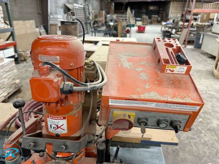 2002 Blum M51N053 Minipress Drilling and Press Machine, 220V With Workbench, 42″ x 29″ - Roller Auctions
