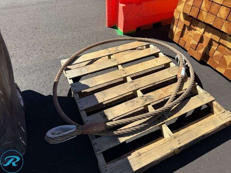 Steel Wire Rope With Looped Ends - Roller Auctions
