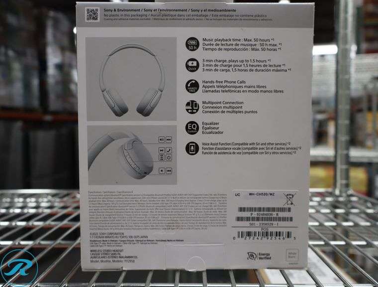 Sony - WH-CH520 Wireless Headphone with Microphone - White - Like New/Open Box - Roller Auctions