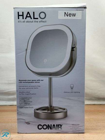 Conair LED Double-Sided 1x/10x Vanity Mirror - New - Roller Auctions
