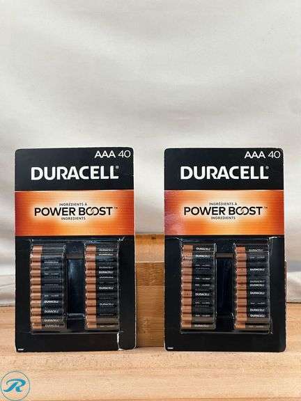 (2) Duracell Coppertop Alkaline AAA Batteries, 40-count - New - Roller Auctions