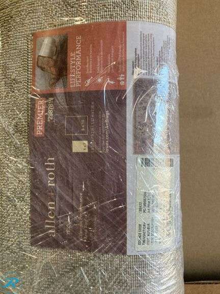 (1) New- allen + roth Tess 5 x 7 (ft) Loomed Cream Rectangular Indoor/Outdoor Medallion Pet Friendly Area rug - Roller Auctions