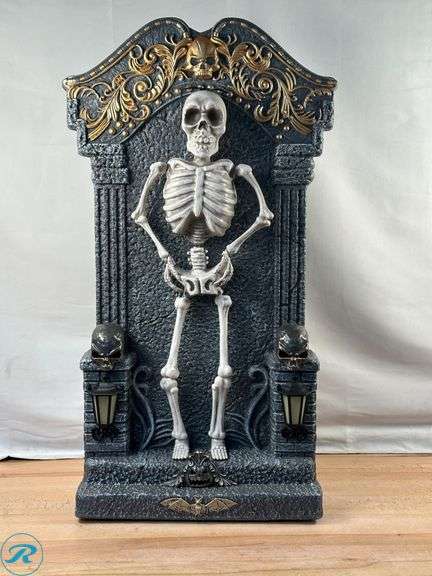 (3) Animated Tombstone with Skeleton- Used/ Not Functioning/ Damaged - Roller Auctions