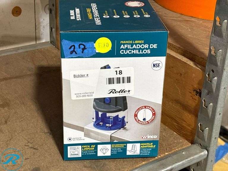 New Winco Blade Station Hands-Free Knife Sharpener