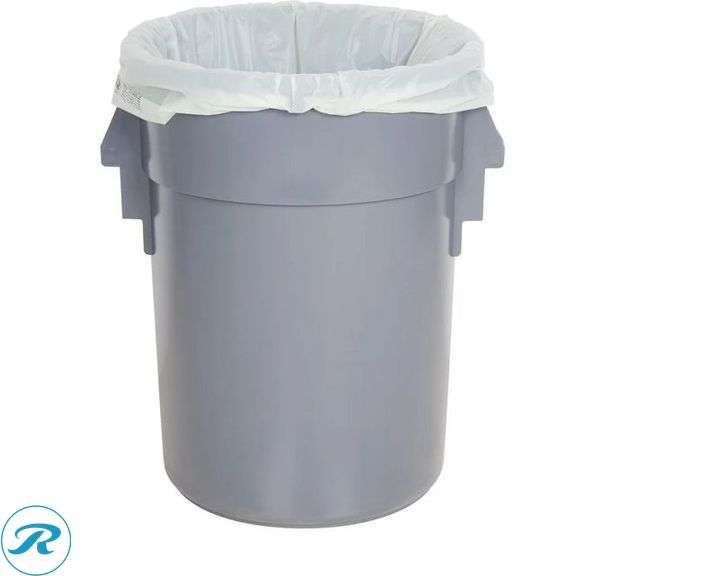 (3) BioStar BS45G 40-45 Gallon 1 Mil 40" X 46" Compostable Trash Can Liner - 100/Case - New - Roller Auctions