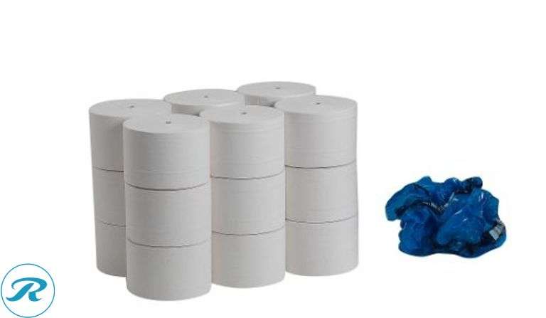 Compact® by GP PRO: 2 Ply Coreless Toilet Paper, 4x3.85, 100% Recycled, White, 1500 Sheets, 18 Rolls per Case- New - Roller Auctions