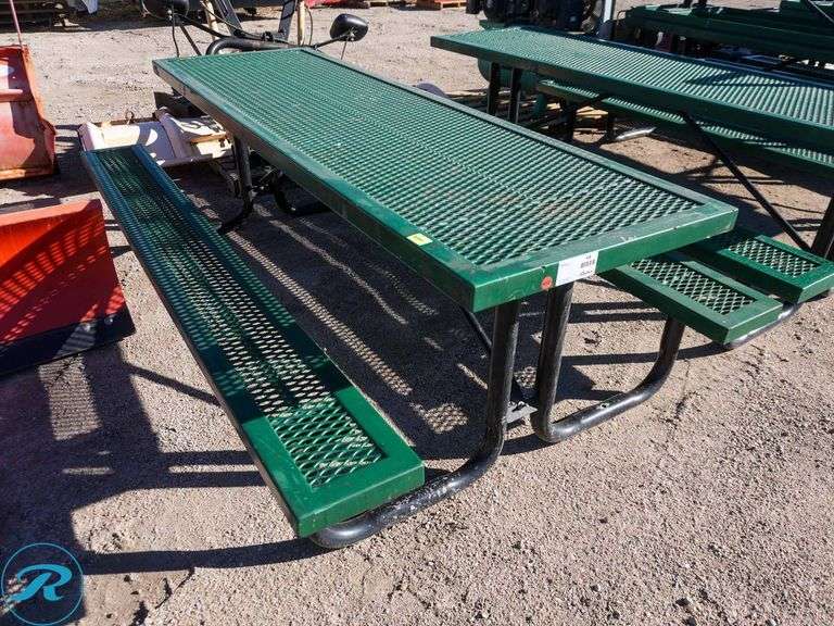 Metal Picnic Table, 96 in x 58 in