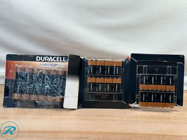 Duracell: Coppertop Alkaline C Batteries, 14 ct- New/ Open Box; (2)Duracell: Coppertop Alkaline 9 Volt Batteries, 8 ct- New/ Open Box - Roller Auctions