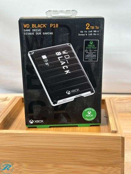 WD_BLACK P10: Game Drive For Xbox One, 2TB, Black- New - Roller Auctions