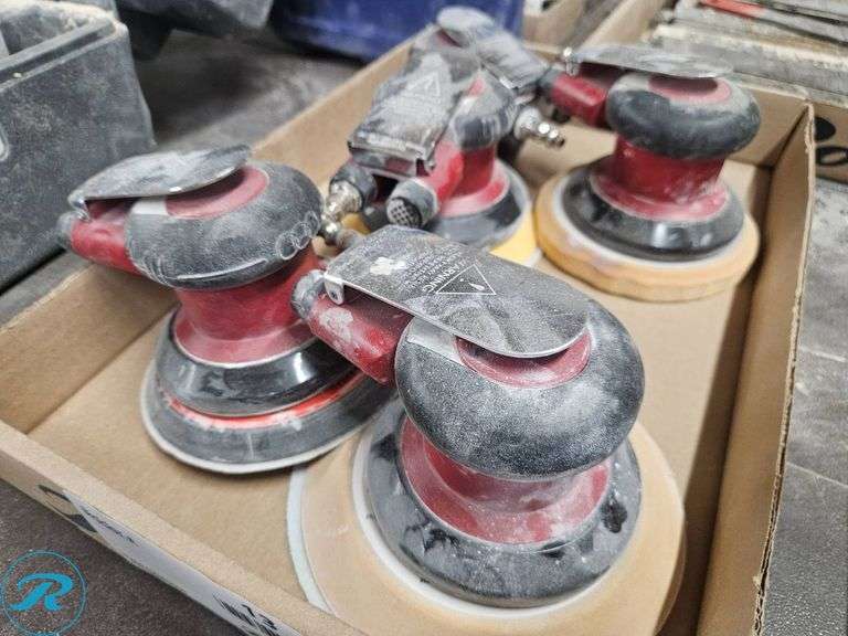 (5) Pneumatic Dual-Action Random Orbital Sanders - Roller Auctions