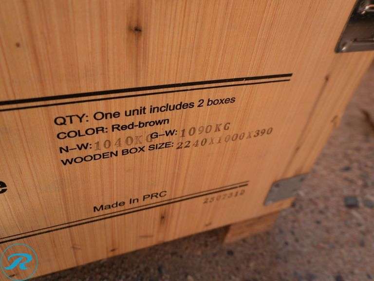 New KJ K4525G Double Garage Steel Barn Shed, 45' x 25' x 14' - Roller Auctions