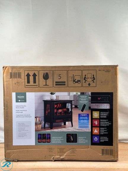 Infrared Electric Fireplace Stove Heater - Used - Small Dent - Roller Auctions