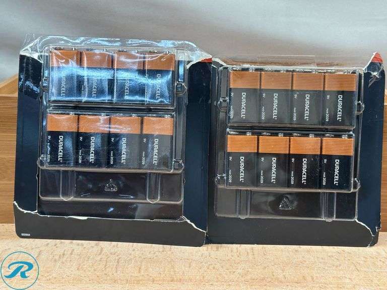 Duracell: Coppertop Alkaline C Batteries, 14 ct- New/ Open Box; (2)Duracell: Coppertop Alkaline 9 Volt Batteries, 8 ct- New/ Open Box - Roller Auctions