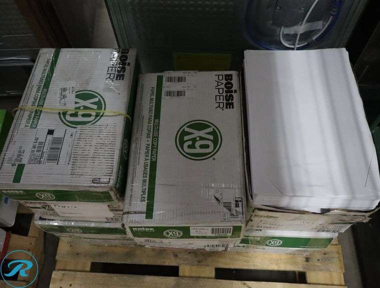 (6) Boise Paper X9 Extra Large - 2500pc Per Case, 11" x 17", 92 Brightness, 20 Pounds - New/Damaged Box/Few Damaged - Roller Auctions