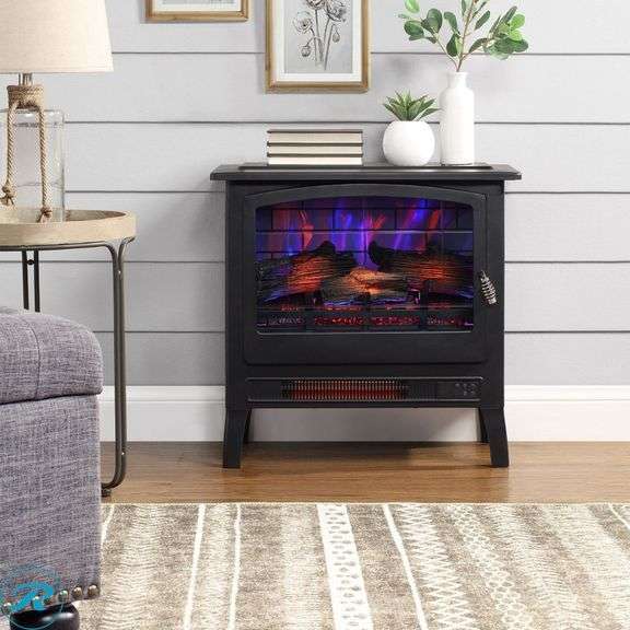 Infrared Electric Fireplace Stove Heater - New - Open Box - Roller Auctions