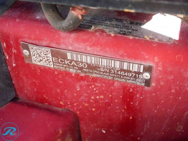 Exmark ECKA30 Walk-Behind Mower Self Propeled 30' Push Mower - Roller Auctions