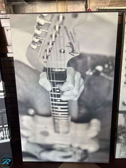Dickies Wall Art Panels Featuring Barbecue and Guitar Themes - Roller Auctions