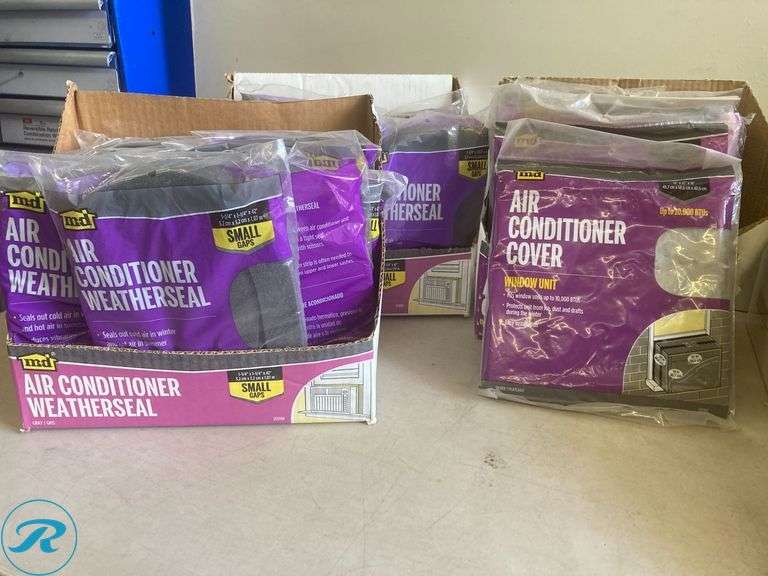 Assorted Home Improvement items (including weatherseals, window seals, air conditioner covers, hooks racks and organizers) - Roller Auctions