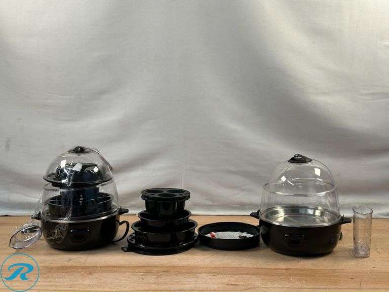 (2) Dash: Ultimate Deluxe Egg Cooker with Egg Bite Trays- New/ No Box - Roller Auctions
