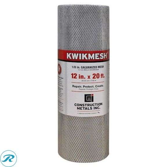 (1) New- Gibraltar Building Products Kwikmesh 12-in x 240-in Gable Vent Screen - Roller Auctions