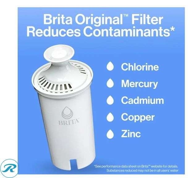 Brita: Water Filter Pitcher- New; (7) Brita: Replacement Filters- New - Roller Auctions