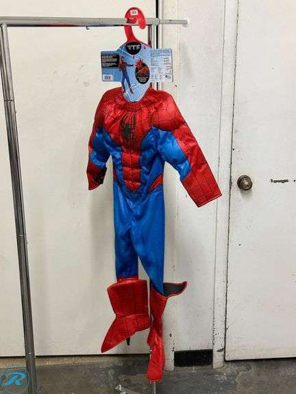Kid's Spider Man Costume, Age 3-4- New/ No Mask; Kid's Spider Man Costume, Miles Morales Version, Age 7-8- New/ No Mask; Kid's Ninja Costume, Age 5-6- Like New - Roller Auctions