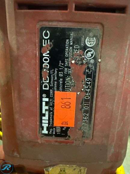 Hilti DD 160 Core Drill With Base and Handle - Roller Auctions