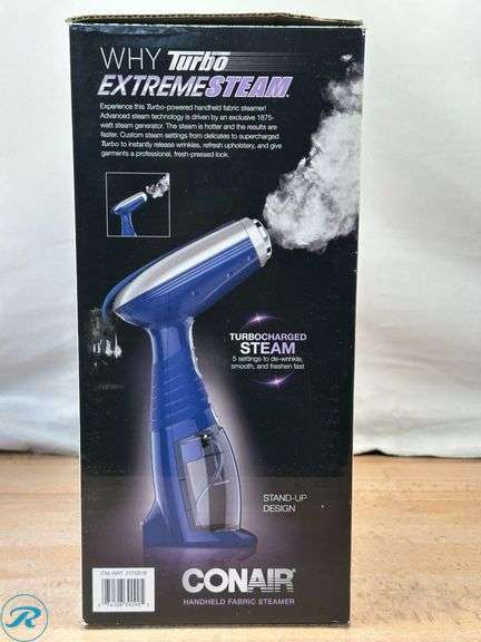Conair: Turbo Extreme Steam Fabric Steamer- Used - Roller Auctions